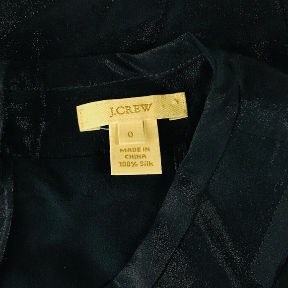 J Crew Women's 0 Tank Top Blue Silk Metallic Vita Cami Pleated Halter 10181 BP22 - Picture 3 of 5